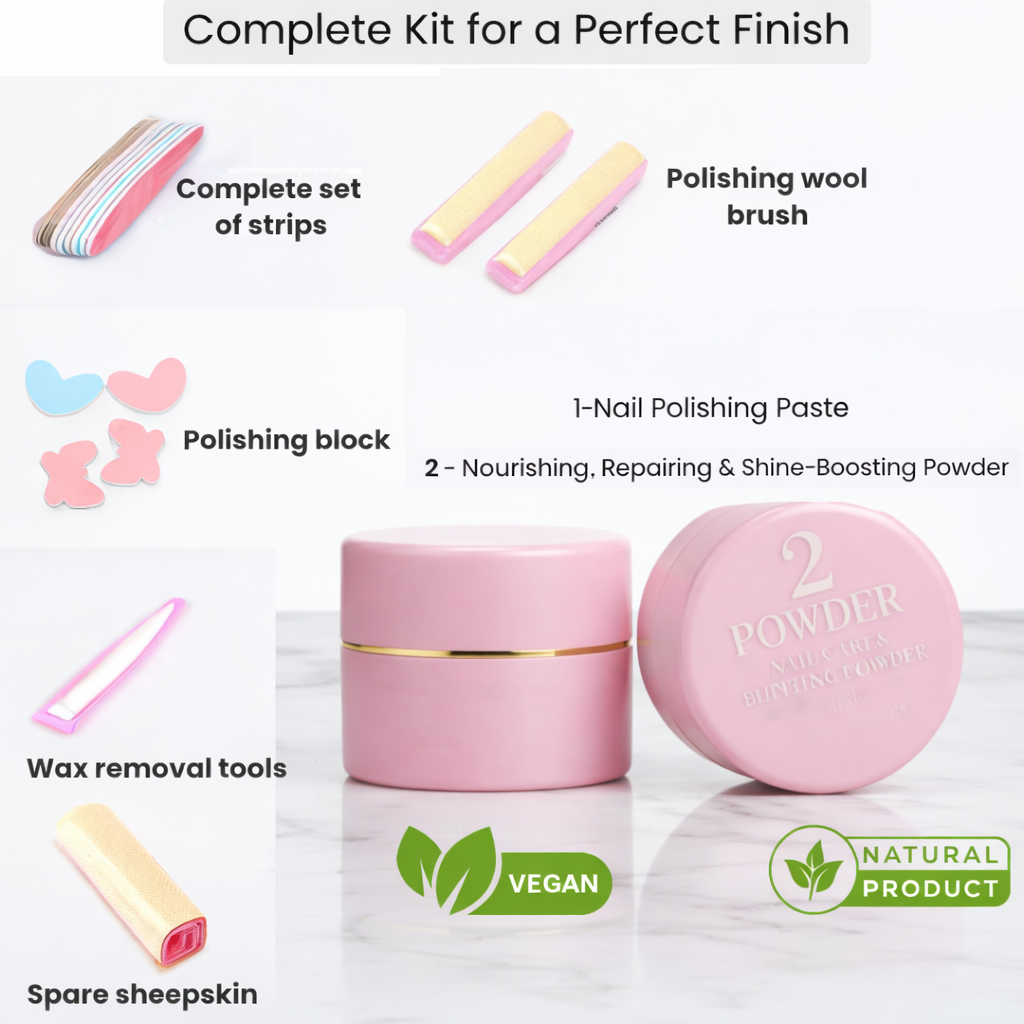 NAILEA Japanese Nail Buffing & Natural Shine Kit